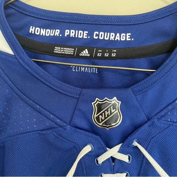 TORONTO MAPLE LEAFS Team ADIDAS© PRO JERSEY NHL Men Adult Fight Strap Size L 52 - Picture 5 of 6